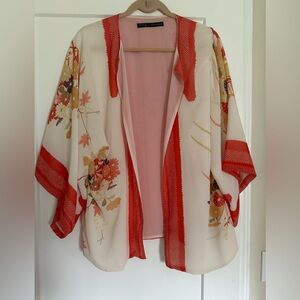 Zara kimono sleeve bed jacket